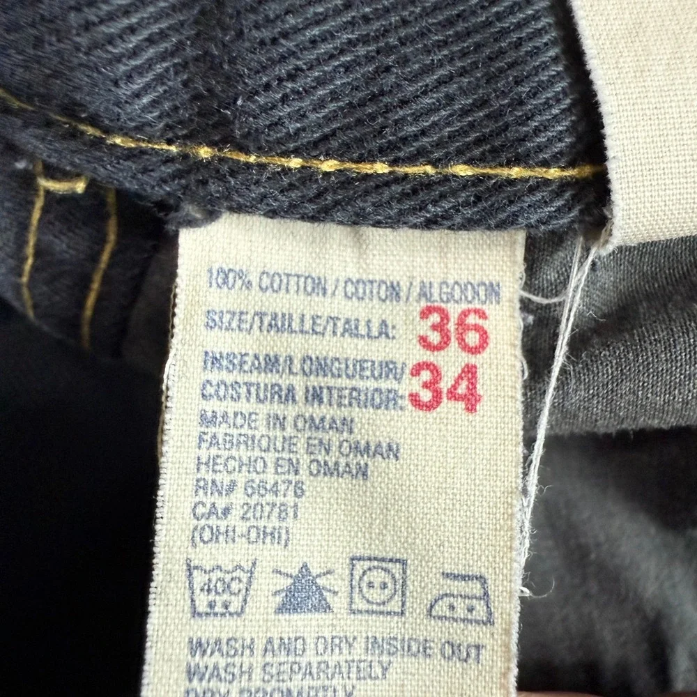 VTG Tommy Hilfiger Jeans Men Fit 34.5x31.5 Black Carpenter Wide-Leg Baggy Y2K